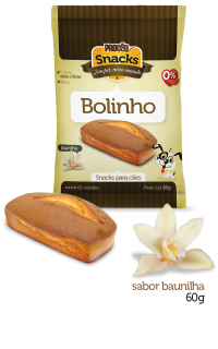 bolinhos_baunilha1.jpg - Bolinho BaunilhaMacios, não contém subproduto animal. Sabor baunilha. Vem em embalagem com 2 unidades.
