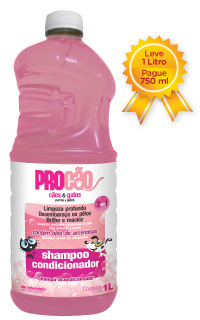 cashcarry_shampoocondicionador.jpg - Além das propriedades do shampoo, possui ação condicionadora, sua formulação é à base de Silicone e Óleo de Amêndoas. Proporciona brilho e maciez, e sua combinação com Óleo de Amêndoas oferece uma melhor escovação e desembaraço a pelagem de cães e gatos.
