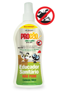 educador02.jpg - O Educador Sanitário – NÃO PODE – PROCÃO é utilizado para adestrar cães e gatos, indicando quais lugares onde NÃO devem urinar ou defecar.