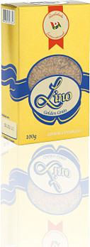 linhaca_dourada_graos_250.jpg - Grão originário do Canadá. Como tem casca mais fina se torna mais leve, facilitando a digestão. Para consumir é melhor bater no liquidificador, para o organismo assimilar melhor as propriedades.BENEFÍCIOS:Farinha normalmente utilizada em indústrias de panificação e biscoitos para enriquecer o sabor, textura e valores nutricionais necessários à saúde.A linhaça é indicada para tratamento de distúrbios metabólicos, triglicérides altas e arteriosclerose.Em função do alto teor de fibras que possui, é benéfico ao organismo, pois propicia elasticidade às veias e vasos sangüíneos e pode reduzir a propagação de câncer de mama.Normaliza os intestinos e combate a prisão de ventre.Outros benefícios da linhaça:- Interfere nos processos inflamatórios;- Auxilia nos problemas renais;- Equilibra o sistema digestivo;- Serve para regimes;- Melhora a aparência dos cabelos.