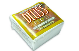 figo.jpg - Doce de frutas secas com castanhas de caju, o Deliss Figo tem um sabor indescritível, uma delícia. Também é 100% natural e sem adição de açúcar, é muito mais saúde em sua vida. Ingredientes:Figo turco, castanhas de caju e uva passa.Não contém glúten.