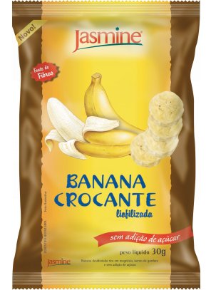 BANANA.png - Banana CrocanteContém potássio naturalNÃO CONTÉM AÇÚCAR ADICIONADOIngredientes: Banana desidratada.NÃO CONTÉM GLÚTENDisponível na versão: 30g