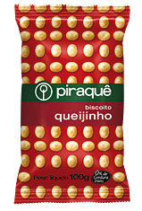 queijinho.jpg - QueijinhoFarinha de trigo rica em ferro e ácido fólico, gordura vegetal interesterificada, queijo parmesão, sal, açúcar, pimenta-do-reino, fermento biológico e fermentos químicos: bicarbonato de sódio e fosfato monocálcico. CONTÉM GLÚTEN.Porção 25 g (1 xícara):